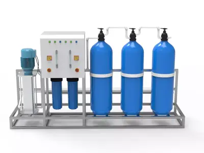 Industrial Demineralisation Plant 3D model