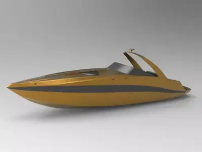 yacht 3D model 12