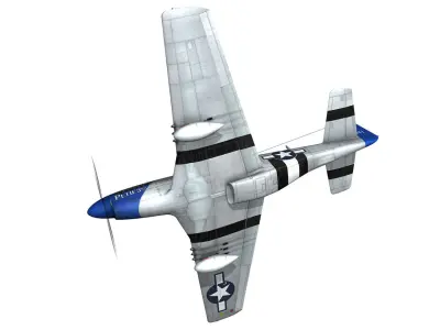 North American P-51D Mustang - Petie 3rd 3D model