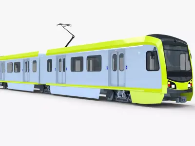 LA metro train 3D model