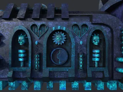 future train Free low-poly 3D model