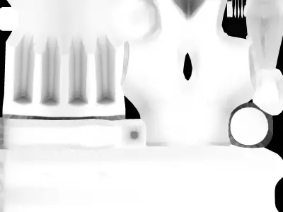 Hamer hammer with paint Low-poly 3D model