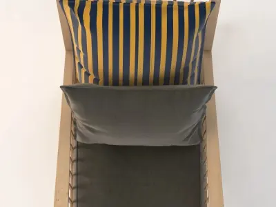 InOut 709 Gervasoni Rocking Armchair 3D model