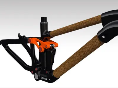 Frame MTB Full Suspension 3D model