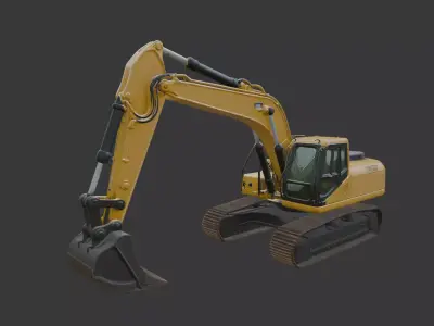 Excavator 3D Scan Print 3D model