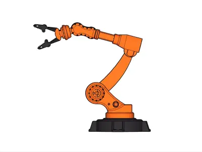 Industrial Robotic Arm- HighQuality Free 3D model