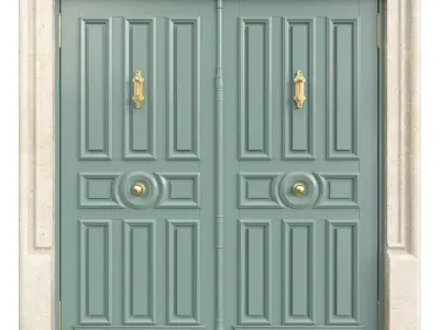 Entrance classic door 119 3D model