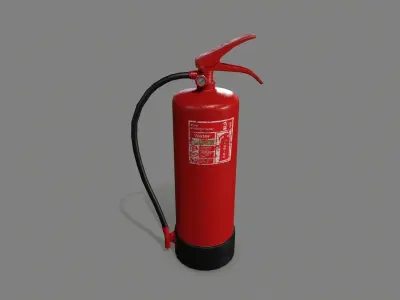 Fire Extinguisher Low-poly 3D model 38