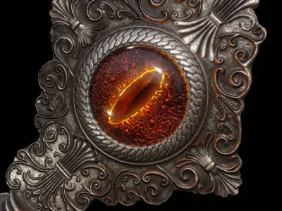 Devil Key Prop Pbr Lowpoly Low-poly 3D model