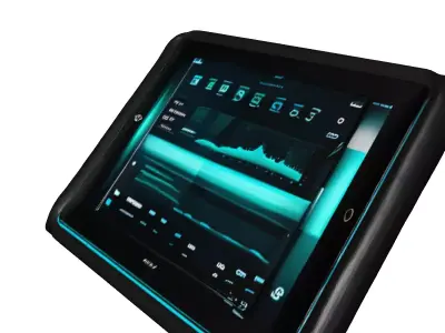 Futuristic Glowing Data Tablet 3D model