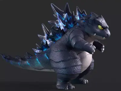 Godzilla Low-poly 3D model