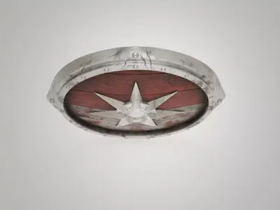 Viking Shield 3D model 4