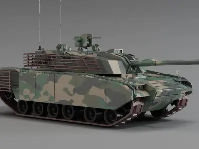 VT5 light tank armored tank ZTQ15 weight main battle tank 3D model