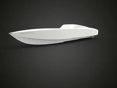 RC boat 800 mm lentgh 3D print model