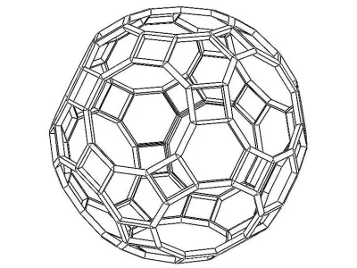 Wireframe Shape Great Rhombicosidodecahedron 3D print model