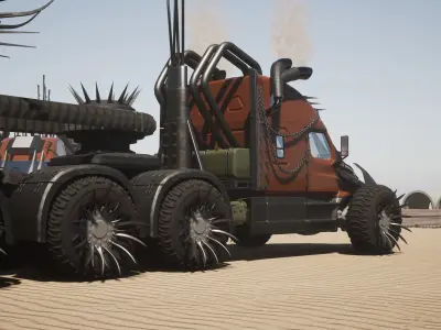 Mad-max truck The Ripper 3D model
