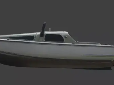 WWII Amphibious Car 3D Model Low-poly 3D model