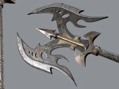 Weapon AXE Low-poly 3D model buy