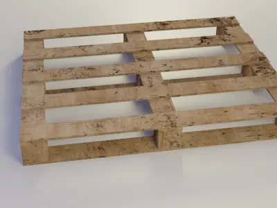 wooden pallet 3D model buy