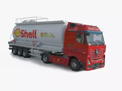  Mercedes Actros Fuel Tanker 3D model