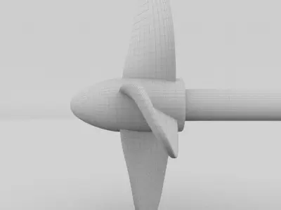 Ship Propeller Low-poly 3D model