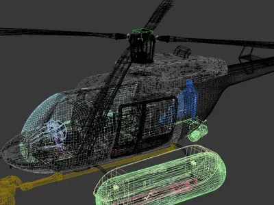 B407GXi 3D model