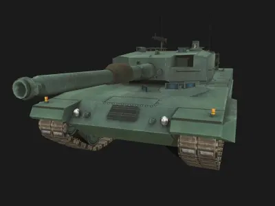 Tank Leopard 1 Low-poly 3D model