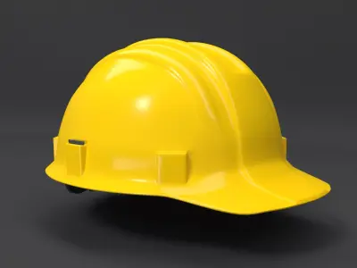 Hard Hat - Construction Safetly Helmet 3D model