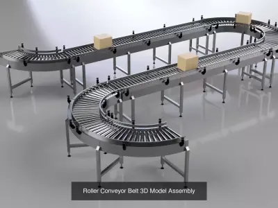 Conveyor Belt Ultimate Bundle 3D Model Pack