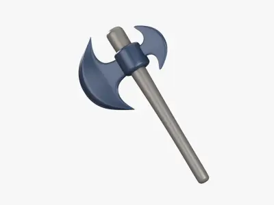 Game Axe 3D Illustration 3D model buy