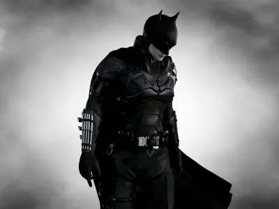Batman 2022 Low-poly 3D model
