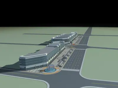 Architecture building 3D model