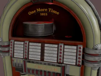 Jukebox old Low-poly 3D model