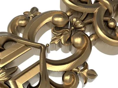  decorative pattern ready for 3D printing 3D model