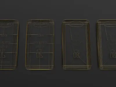 Gold bars 250gr 3D model