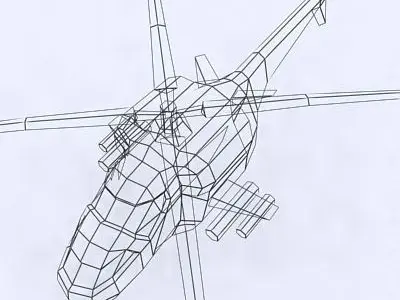 3DRT - Sci-Fi Forces - Helicopter 2  Low-poly 3D model