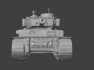 Tank Miniature for 3D Printing - Wargaming and Tabletop Battles 3D print model