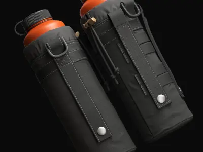 Water Pouch Low-poly 3D model