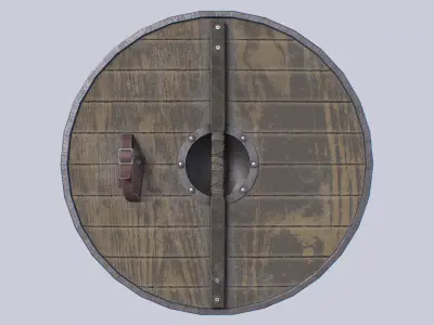 Viking shield Low-poly 3D model purchase