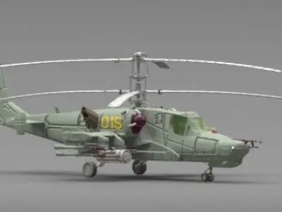Helicopter attack 3D model