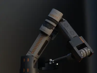 Mechanical Arm Free low-poly 3D model purchase