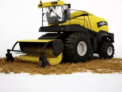 Tractor Harvester 3D model