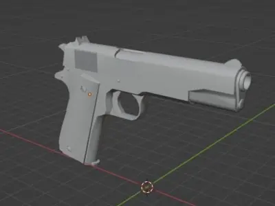 Pistol 3D model get