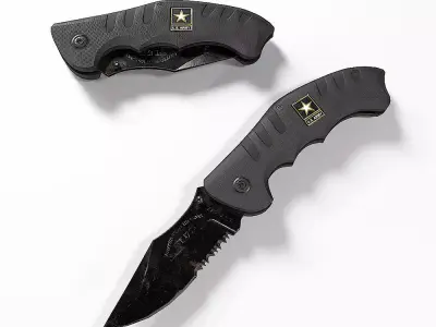 Army knife pbr realistic 3d model  Low-poly 3D model