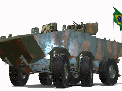 vbtp iveco guarani 6x6  Low-poly 3D model