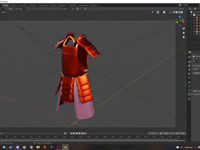 Madara armor 1 3D model