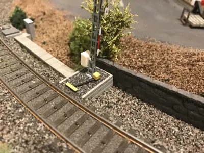 Set An der Schiene in H0 3D print model