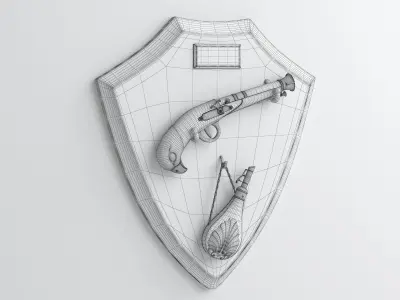 Musket stand 3D model