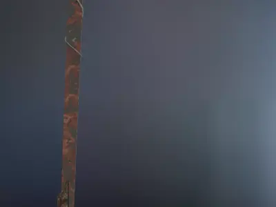  Rusty Metal Sickle 3D model