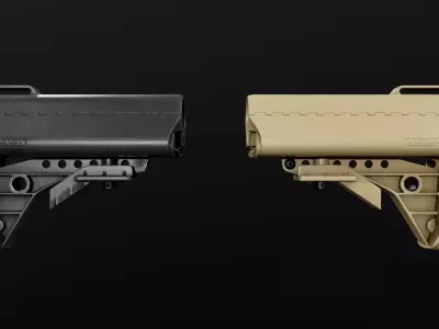 VLTOR IMOD AR15 Collapsible Buttstock Low-poly 3D model